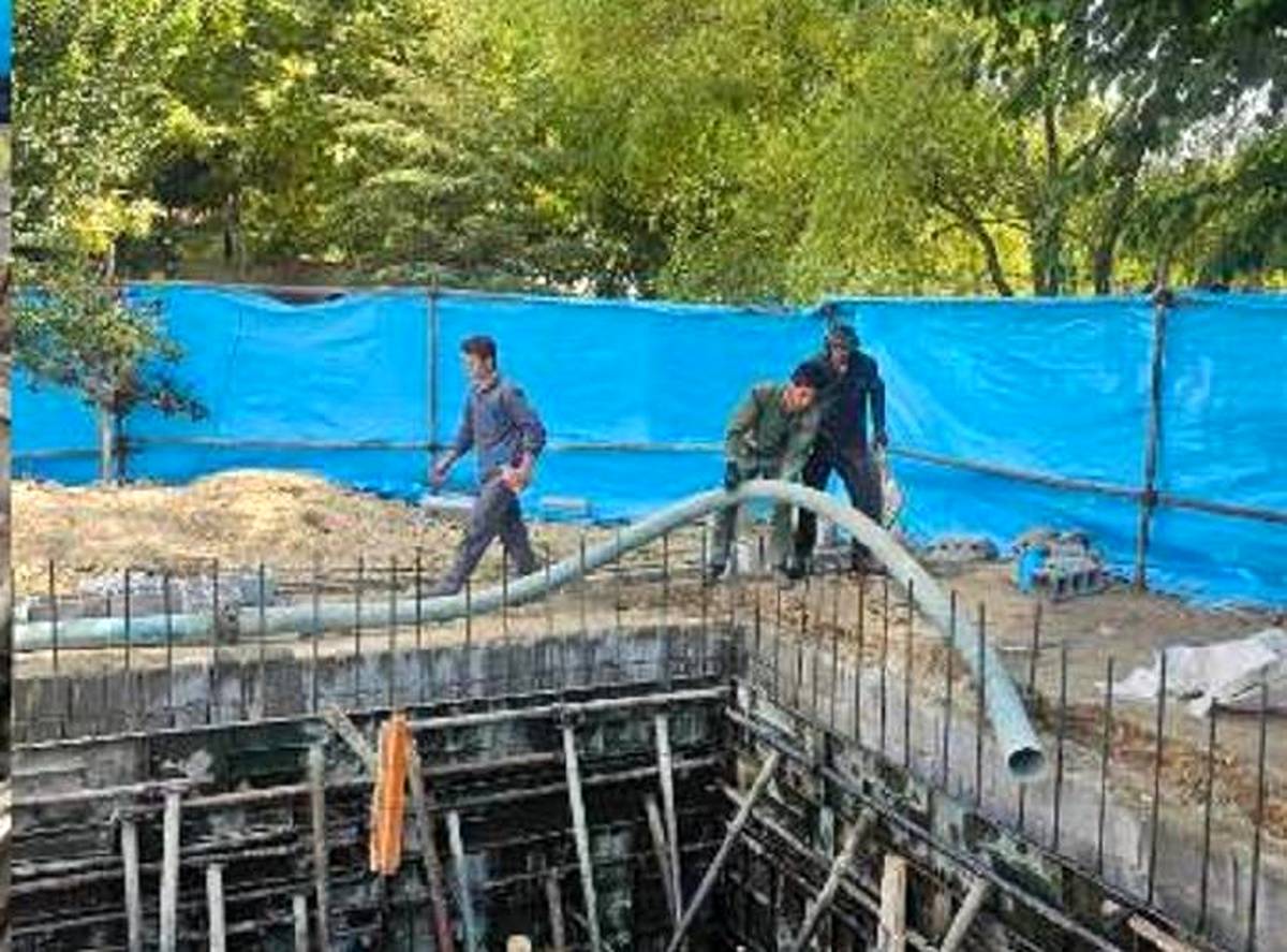 تجهیز بوستان‌های منطقه2  به مخزن بتنی ذخیره آب