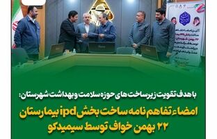امضای تفاهمنامه همکاری سیمیدکو و شبکه بهداشت و درمان خواف