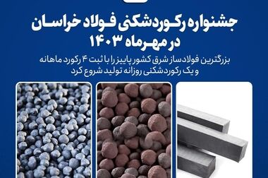 حضور فعال فولاد خراسان در گردهمایی بزرگ صنایع فلزی ایران