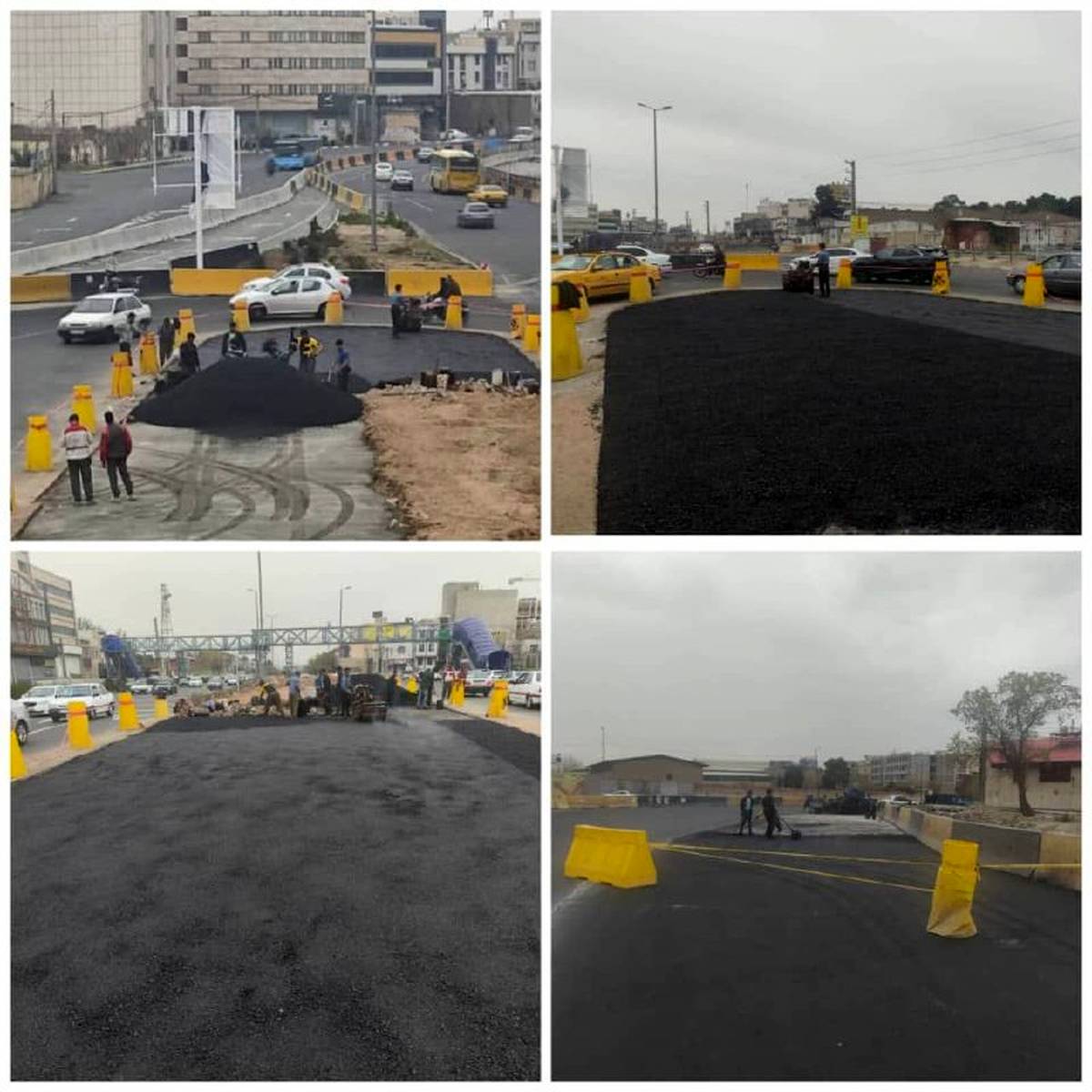 بهبود ترافیک و ایمنی با آسفالت میدان فتح