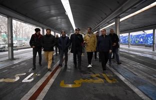 بهسازی ایستگاه تاکسی متروی قیطریه برای حضور ایمن شهروندان