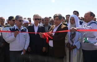 افتتاح جادۀ امید و طرح تأمین آب پایدار صنعت در فولاد سنگان