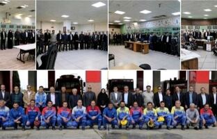 دیدار مدیر عامل و دیگر مدیران شرکت پتروشیمی شیراز با کارکنان در آغاز سال جدید