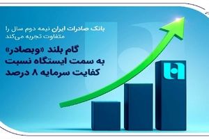 گام بلند «وبصادر» به سمت ایستگاه نسبت کفایت سرمایه ۸ درصد