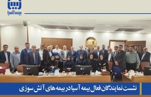 نشست مدیرعامل و نمایندگان فعال در بیمه‌های آتش‌سوزی