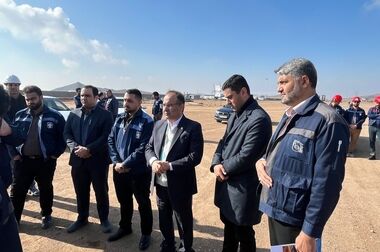 برگزاری مراسم کاشت نهال توسط مدیر عامل شرکت سنگ آهن مرکزی