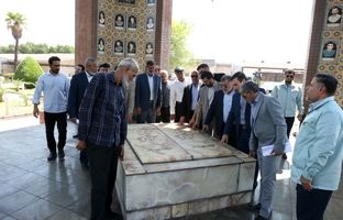  بازدید آزادگان سرافراز هشت دفاع مقدس از خطوط تولید شرکت فولاد خوزستان