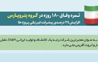 ثمره وفاق ۱۸۰ روزه در گروه پتروپارس