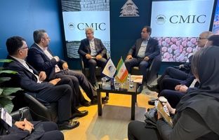 حضور رایزنان اقتصادی و بازرگانی ایران در بغداد در غرفه چادرملو