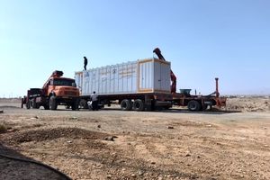 دومین جایگاه سیار عرضه نفتگاز یورو۴ در میدان اربعین پایانه مرزی شهر مهران نصب شد