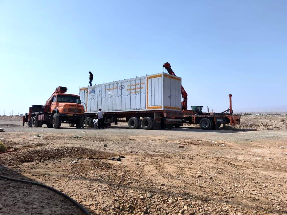 دومین جایگاه سیار عرضه نفتگاز یورو۴ در میدان اربعین پایانه مرزی شهر مهران نصب شد