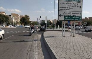 رفع گره ترافیکی میدان حسن حسینی محله تیموری  