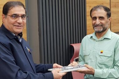  دیدار معاون محیط زیست انسانی اداره کل حفاظت محیط زیست خوزستان با قائم مقام مدیرعامل فولاد خوزستان