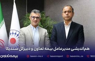 توسعه همکاری‌های صنعت بیمه در دیدار مدیرعامل بیمه تعاون با دبیرکل سندیکای بیمه‌گران ایران