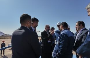 بازدیدعلیرضاچایچی ازپروژه فولاد آلیاژی مرکزی بافق درنخستین روزکاری