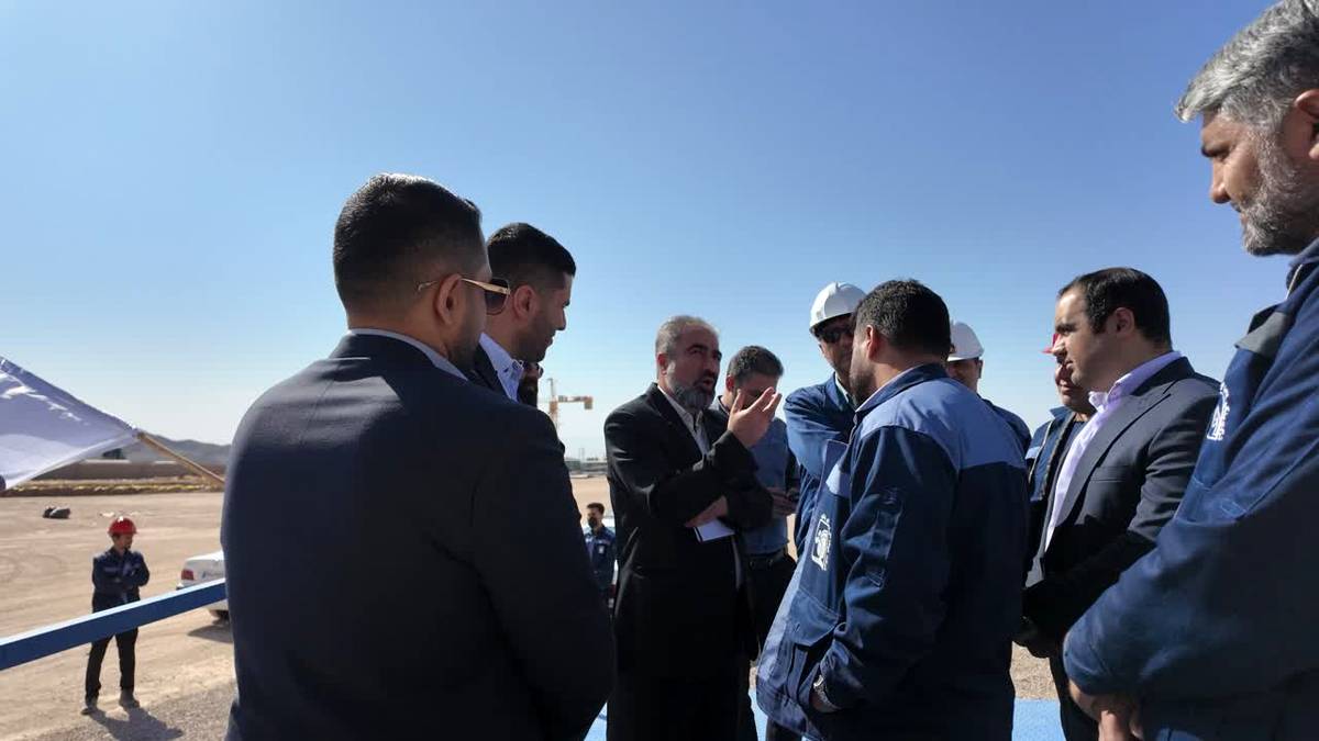 بازدیدعلیرضاچایچی ازپروژه فولاد آلیاژی مرکزی بافق درنخستین روزکاری