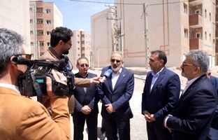  خانه دار شدن متقاضیان نهضت ملی از اهداف وزارت راه و شهرسازی و مامویت ویژه بانک مسکن/بازدید مدیرعامل بانک مسکن از پروژه‌های نهضت ملی مسکن در اردبیل