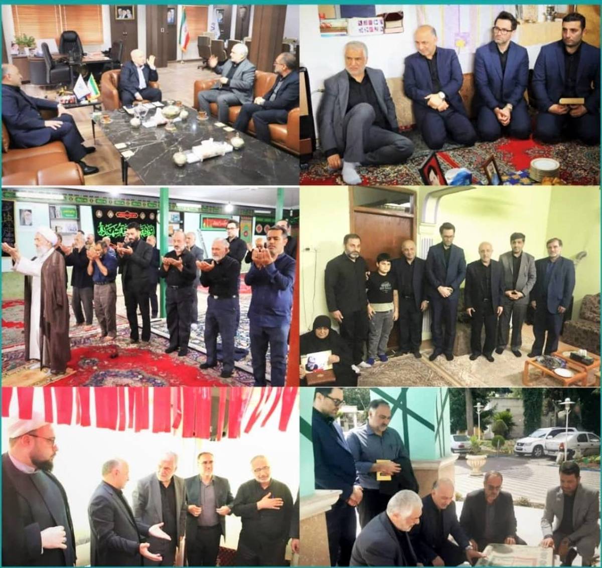 دیدار مدیر عامل بیمه دی با خانواده‌های شهدای اقتدار استان مازندران