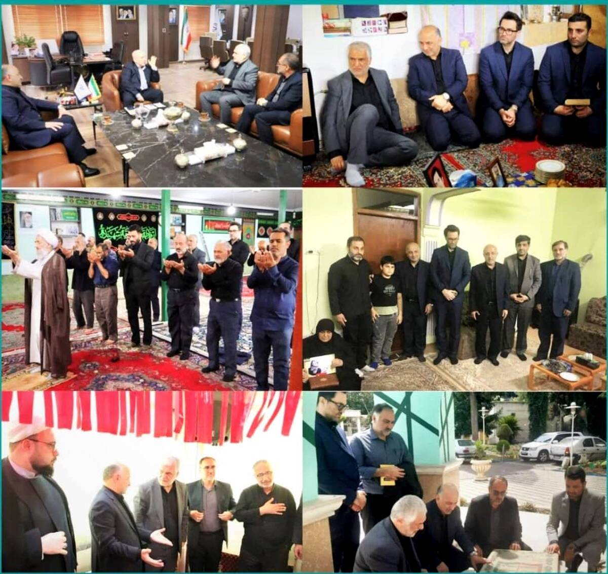 دیدار مدیر عامل بیمه دی با خانواده‌های شهدای اقتدار استان مازندران