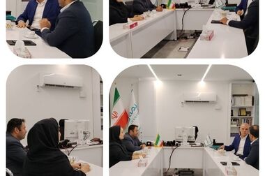 دیدار مدیر بیمه دی در اصفهان از جانباز ۷۰ درصد و خانواده شهدای تیران و کرون