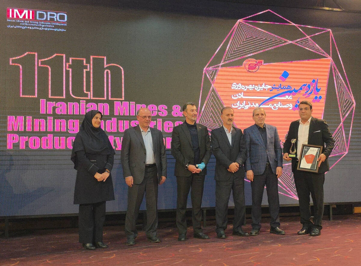 ارفع تندیس برنزین پیشتازان بهره‌وری را دریافت کرد