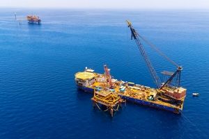 استقرار دکل DCI-1 و آمادگی کامل برای آغاز حفاری توسعه ای