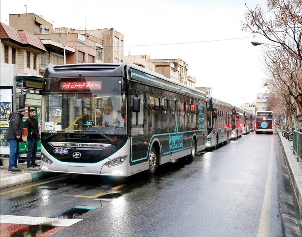 آغاز به کار دو خط جدید اتوبوس برقی در خیابان‌های سعدی جنوبی و ۱۷ شهریور