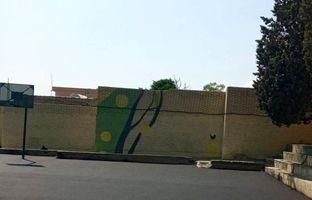 با پخش ۶۰ تن آسفالت ۵۰۰مترمربع از حیاط مدرسه کنی آسفالت شد