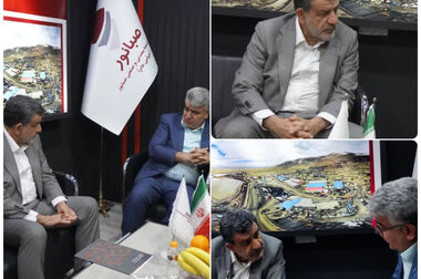 بازدید مدیر کل دفتر نظارت بر وزارت صمت از غرفه صبانور