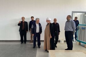 بازدید امام جمعه و سرپرست اداره صمت شهرستان شاهرود از مجتمع فولاد شاهرود به مناسبت روز صنعت و معدن