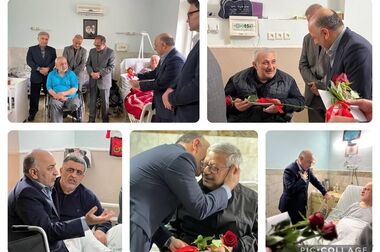 دیدار نوروزی مدیر عامل بیمه دی با خانواده شهید رضا گشت نورد