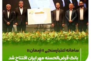 سامانه اعتبارسنجی «ضِمان» بانک قرض‌الحسنه مهر ایران افتتاح شد