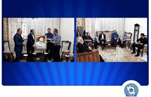 دیدار مدیرعامل بانک تجارت با خانواده شهید علی تیزکار
