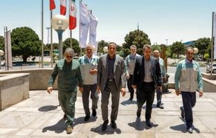 حضور رئیس هیات عامل ایمیدرو در فولاد مبارکه و تأکید بر تداوم جریان تولید
