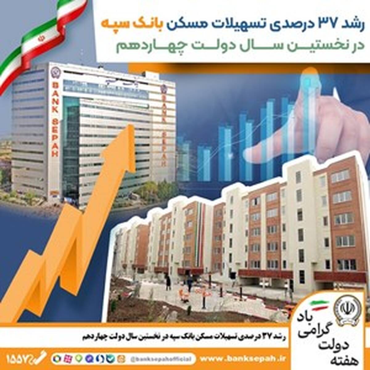 رشد 37 درصدی تسهیلات مسکن بانک سپه در نخستین سال دولت چهاردهم