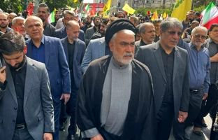 حضور مدیرعامل و کارکنان موسسه اعتباری ملل در مراسم تشییع شهدای اقتدار ملی