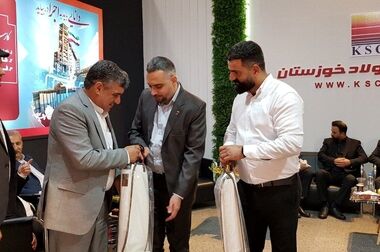 غرفه گروه فولاد خوزستان در نمایشگاه بین المللی سمپوزیوم فولاد ۱۴۰۳ بعنوان غرفه برتر معرفی شد