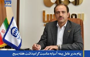 پیام مدیر عامل بیمه آسیا به مناسبت گرامیداشت هفته بسیج