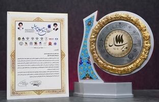 اعطای نشان عالی مدیر سال به مدیر عامل بانک شهر