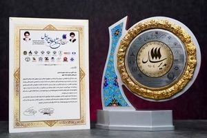 اعطای نشان عالی مدیر سال به مدیر عامل بانک شهر