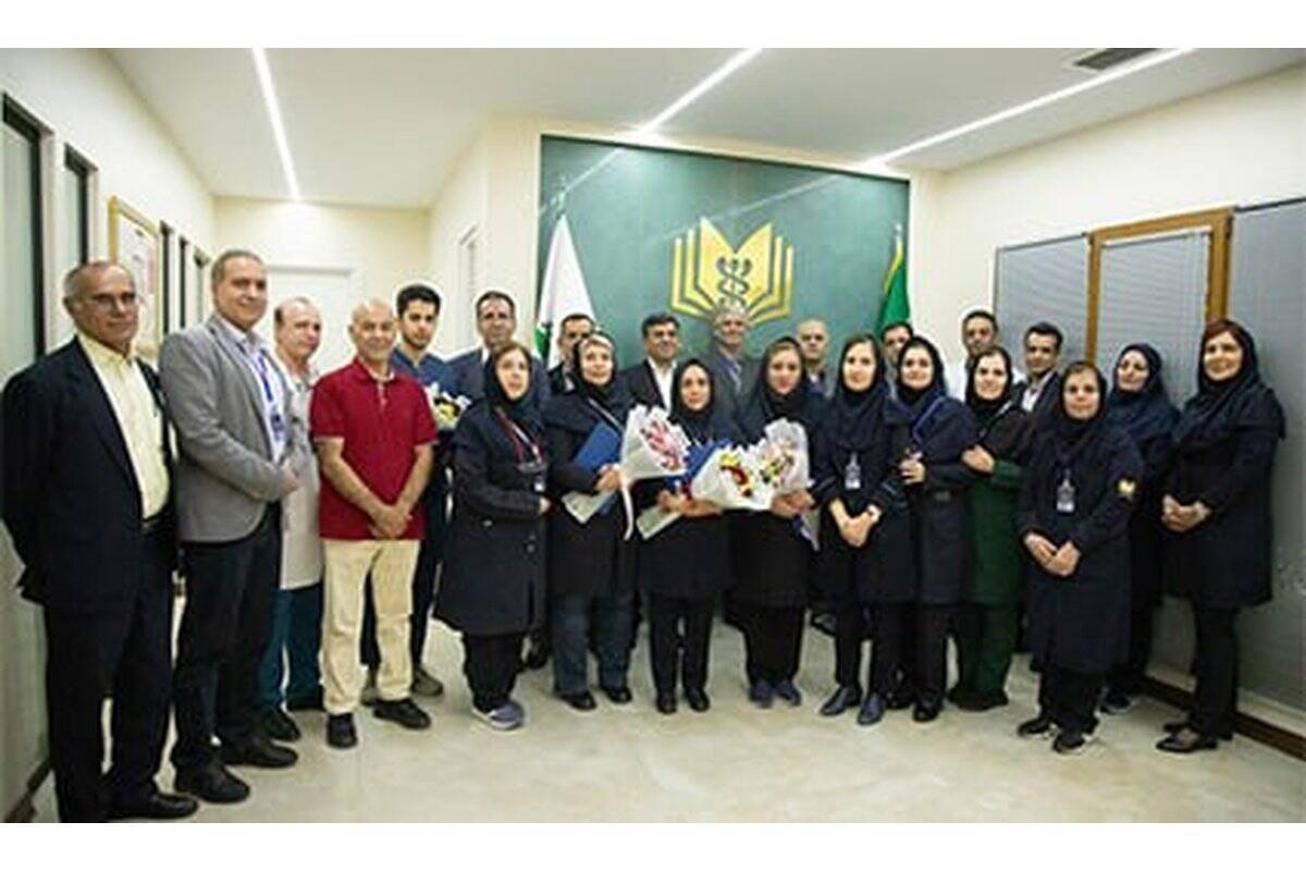 حضور مدیرعامل بیمه معلم در بیمارستان شهید باهنر و تجلیل از کادر درمان