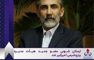 ارسلان شهنی عضو جدید هیأت مدیره پتروشیمی امیرکبیر شد
