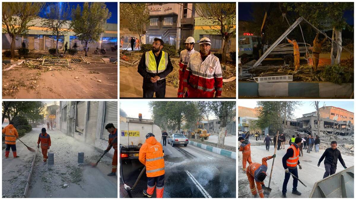 شهردار منطقه۹ آخرین وضعیت امدادرسانی خیابان آزادی را تشریح کرد