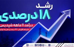 رشد 18 درصدی درآمد 11 ماهه شپدیس علیرغم افزایش 46 درصدی هزینه تولید