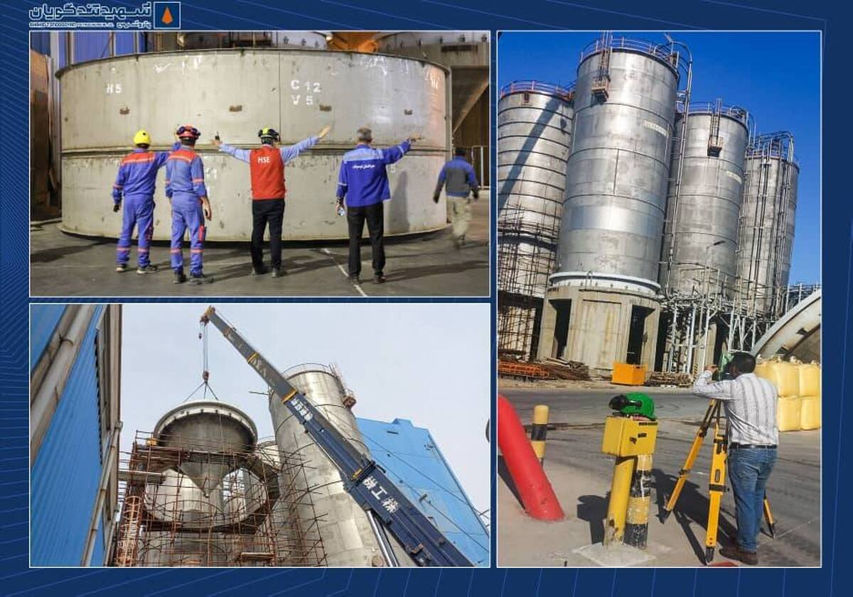 سیلوی استراتژیک PET-2 پتروشیمی شهید تندگویان بازطراحی و جایگزین شد