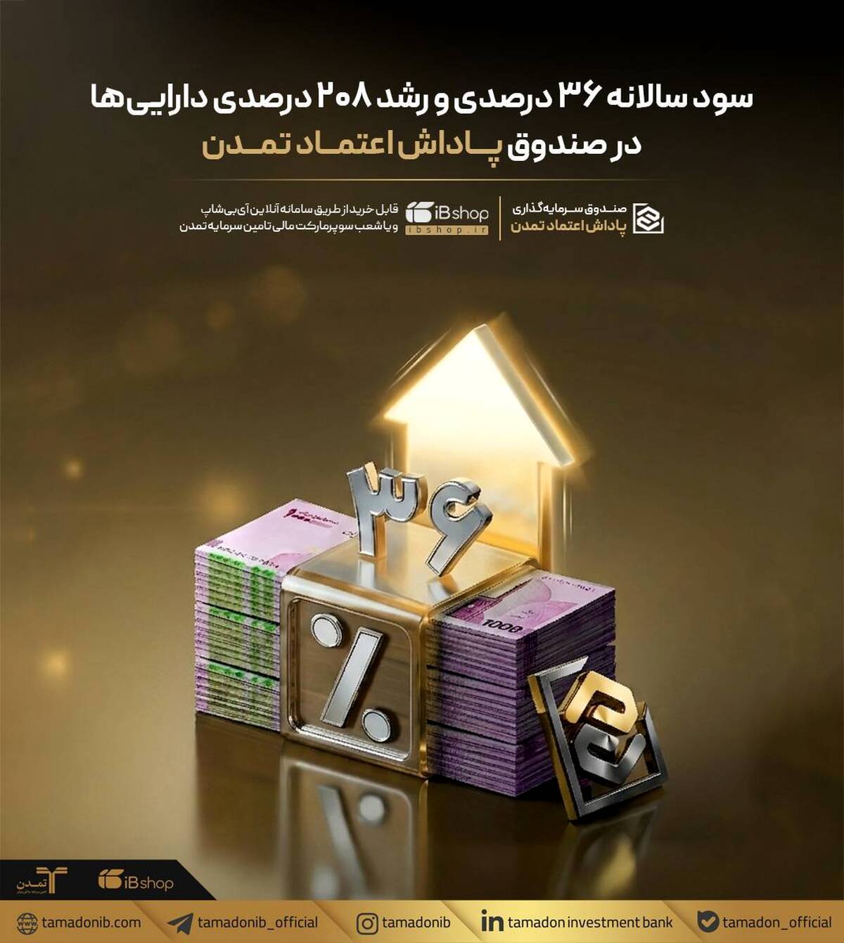 سود سالانه ۳۶ درصدی و رشد ۲۰۸ درصدی دارایی‌ها در صندوق «پاداش اعتماد تمدن»