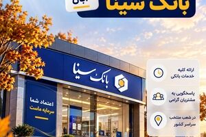 اعلام فهرست شعب فعال بانک سینا در روز پنج‌شنبه 7 آبان ماه 1405