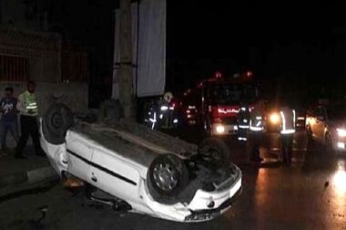 سرعت غیر مجاز  در بزرگراه شهید لشگری حادثه ای  مرگبار  آفرید