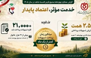 روایتی از شتاب خدمت در صندوق قرض‌الحسنه شاهد پرداخت بیش از ۲۱هزار فقره وام در ۴ماه نخست سال