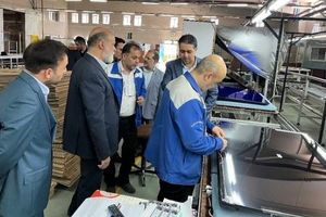 بازدید معاون راهبری شستا از روند تولید تلویزیون پارس الکتریک